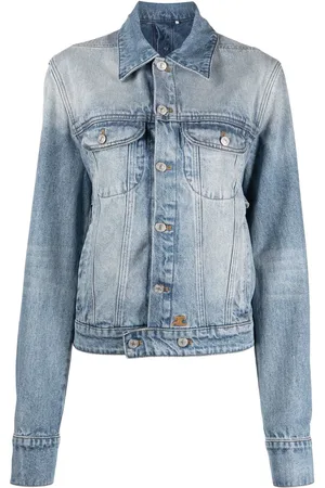 Courrèges Denimjakke med broderet logo