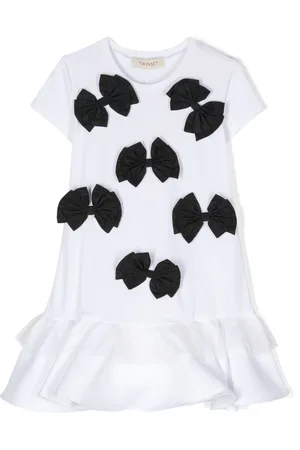 Twin-Set Peplum-kjole med sløjfedetalje