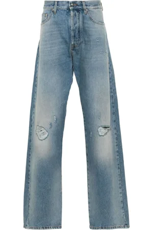 Palm Angels Jeans med lige ben og mellemhøj talje