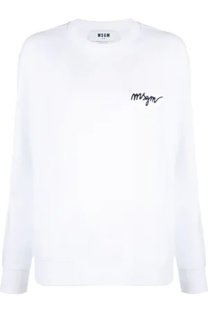 Msgm Sweatshirt med broderet logo