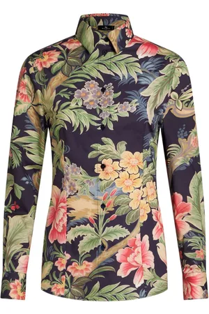 Etro Langærmet skjorte med blomstertryk