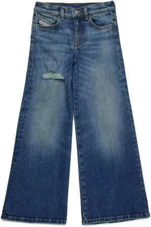 Diesel Jeans med slitageeffekt og svaj