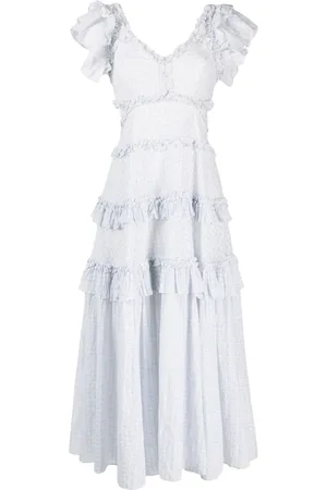 Needle & Thread Midi-kjole i broderie-anglaise