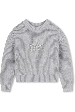 Michael Kors Ribbet trøje med nitte-logo