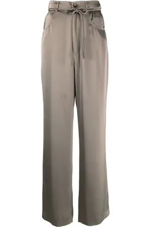 Nanushka Sato palazzo-bukser med satin-finish
