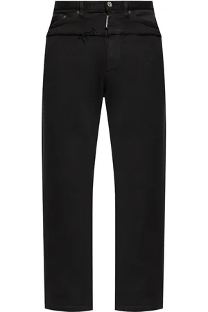 Dsquared2 Joggingbukser med denimpanel