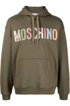 Moschino Hættetrøje med snoretræk og patchwork-logo