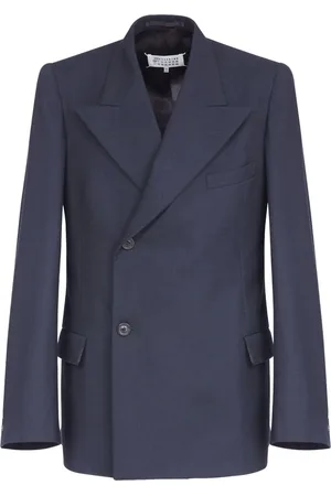 Maison Margiela Barathea blazer i uld
