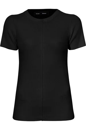 Proenza Schouler Ribbet T-shirt med rund hals