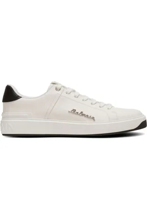 Balmain B-Court sneakers i læder med logoplade