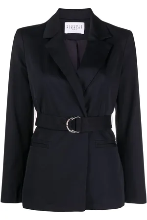 Claudie Pierlot Blazer i uld med bælte i taljen