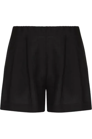 ASCENO Shorts i økologisk hør med elastikkant