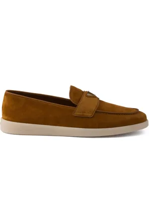 Prada Loafers i ruskind