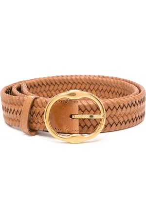 Bally Læderbælte med flettet design