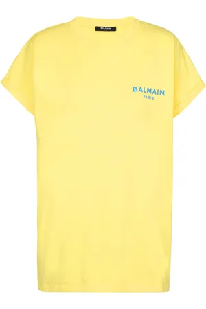 Balmain T-shirt med flock-logo