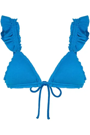 CLUBE BOSSA Laven bikinitop med flæseudsmykning