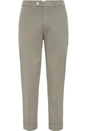 Brunello Cucinelli Chino-bukser med lav talje og tilspidsede ben