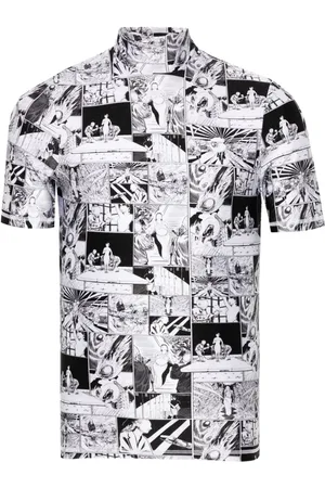 COPERNI T-shirt med høj hals og tegneserietryk