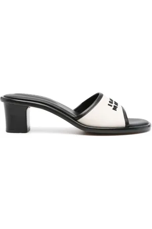 Isabel Marant Eirin 60 mm mules med broderet logo