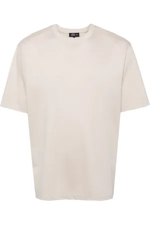 MAN ON THE BOON. Glossy T-shirt med rund hals