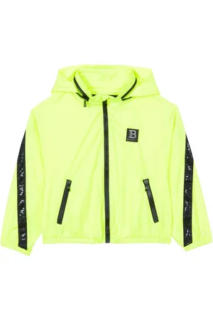 Balmain Vindjakke med hætte og logomærke