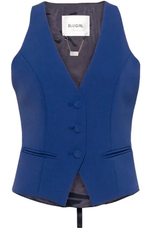 Blugirl Enkeltradet vest i crepe