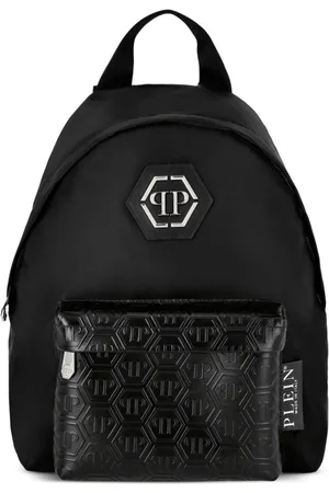 Philipp Plein Læderrygsæk med monogramtryk