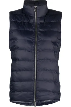 Ralph Lauren Quiltet vest med Polo Pony-broderi