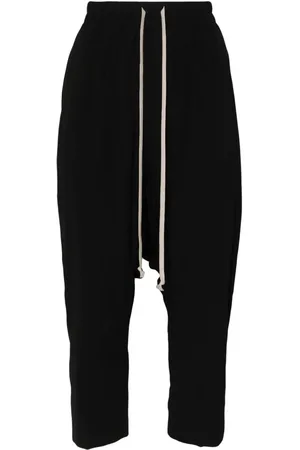 Rick Owens Cropped bukser med sænket skridt