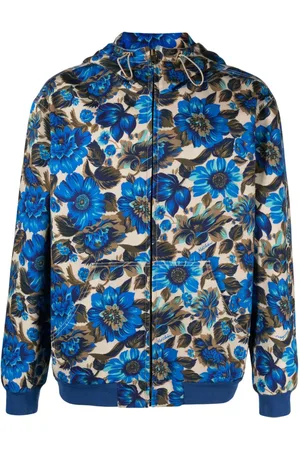 Moschino Blomstret jakke med hætte