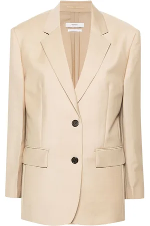 Prada Enkeltradet blazer med trekantet logo