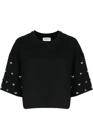 Essentiel Antwerp Etui sweatshirt med rhinsten