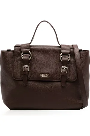 Guess Satchel-taske med tophåndtag og logoplade