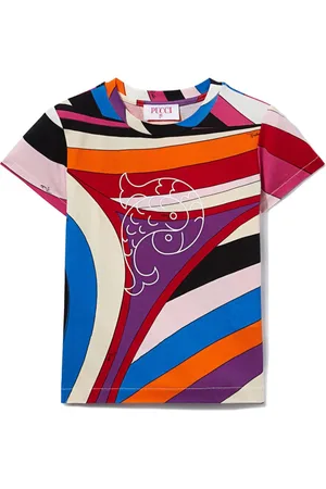PUCCI Junior T-shirt med Iride-tryk