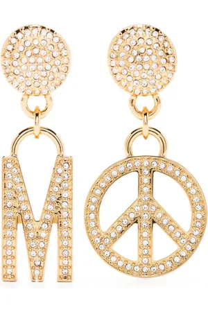 Moschino Krystaludsmykkede øreringe