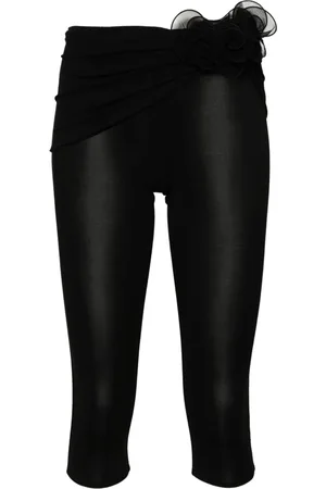 MAGDA BUTRYM Cropped leggings med blomstertryk