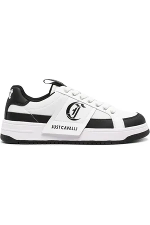 Roberto Cavalli Sneakers i læder med logotryk