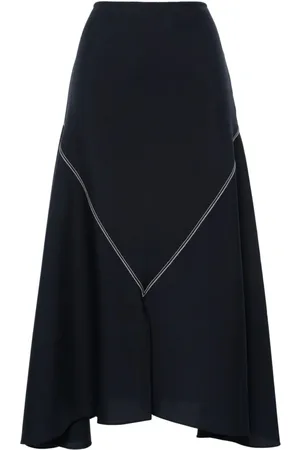 Marni Asymmetrisk midi-nederdel med høj talje