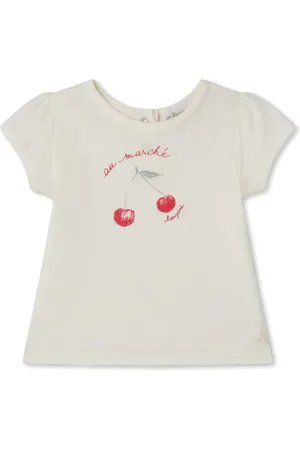 BONPOINT Cira T-shirt med kirsebær-tryk