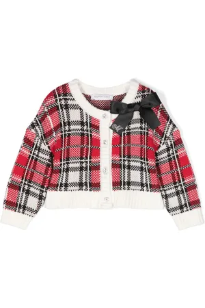 MONNALISA Ternet cardigan med rund hals