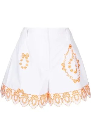 Simone Rocha Denimshorts med broderi