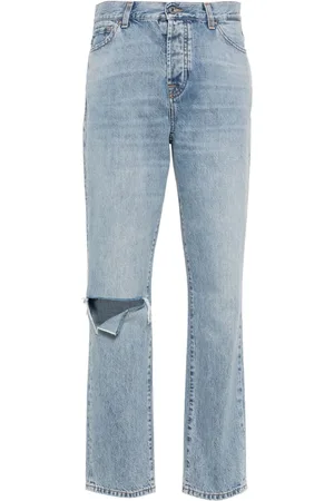 7 for all Mankind X Chiara Biasi jeans med lige ben og lav talje