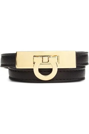 Salvatore Ferragamo Dobbelt snoet Gancini-armbånd