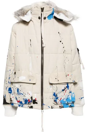 GREG LAUREN Dunjakke med malingssprøjt