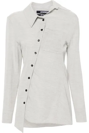 Jacquemus Asymmetrisk La chemise Pablo skjorte