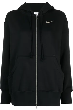 Nike Phoenix hættetrøje med broderet logo og lynlås