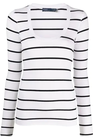Ralph Lauren Langærmet stribet sweatshirt