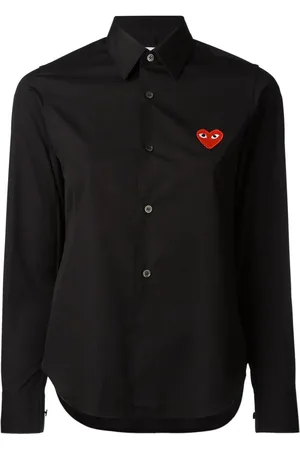 Comme des Garçons Skjorte med broderet hjerte