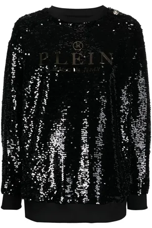 Philipp Plein Sweatshirt med pailletter