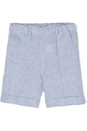 SIOLA Shorts i hør med elastiklinning